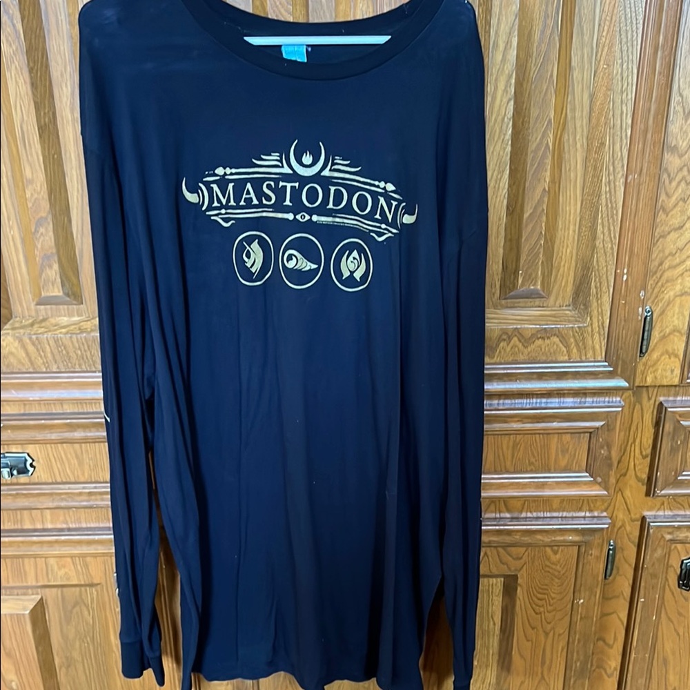 Black Mastodon Long Sleeve Shirt